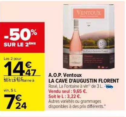 a.o.p. ventoux la cave d'augustin florent