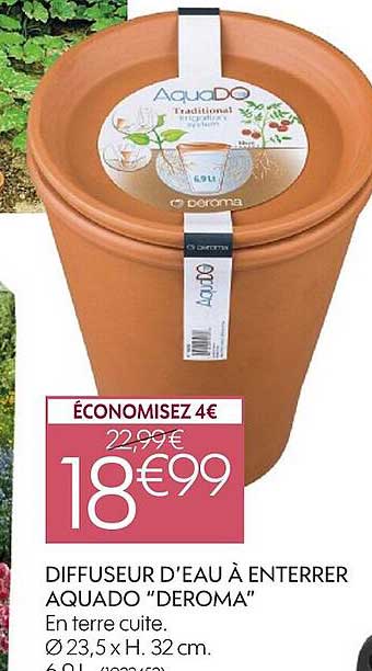 diffuseur d'eau à enterrer aquado "deroma"