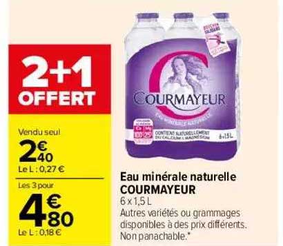 Eau Minérale Naturelle Courmayeur