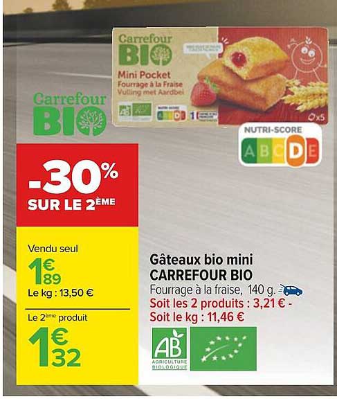 Gâteaux Bio Mini Carrefour Bio