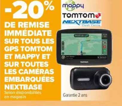 gps tomtom et mappy et les caméras embarquées nextbase