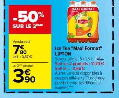 ice tea "maxi format" lipton