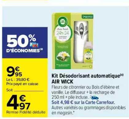 kit désodorisant automatique air wick