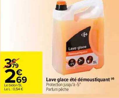 Lave Glace été Démoustiquant