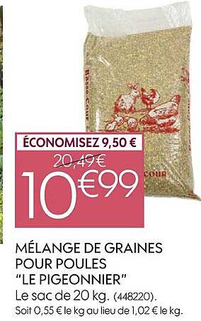 mélange de graines pour poules "le pigeonnier"