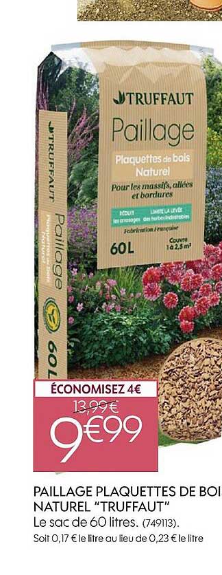 Paillage Plaquettes De Bois Naturel "truffaut"