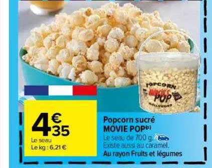 popcorn sucré movie pop