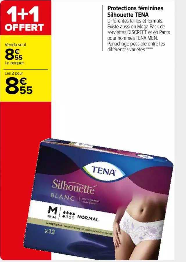 protections féminines silhouette tena