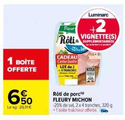 rôti de porc fleury michon