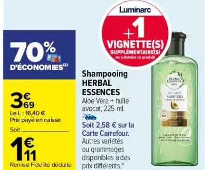 shampooing herbal essences