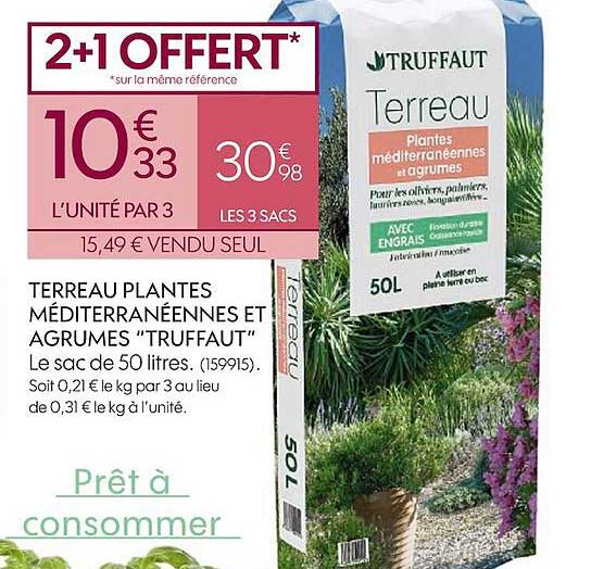 terreau plantes méditerranéennes et agrumes «truffaut»