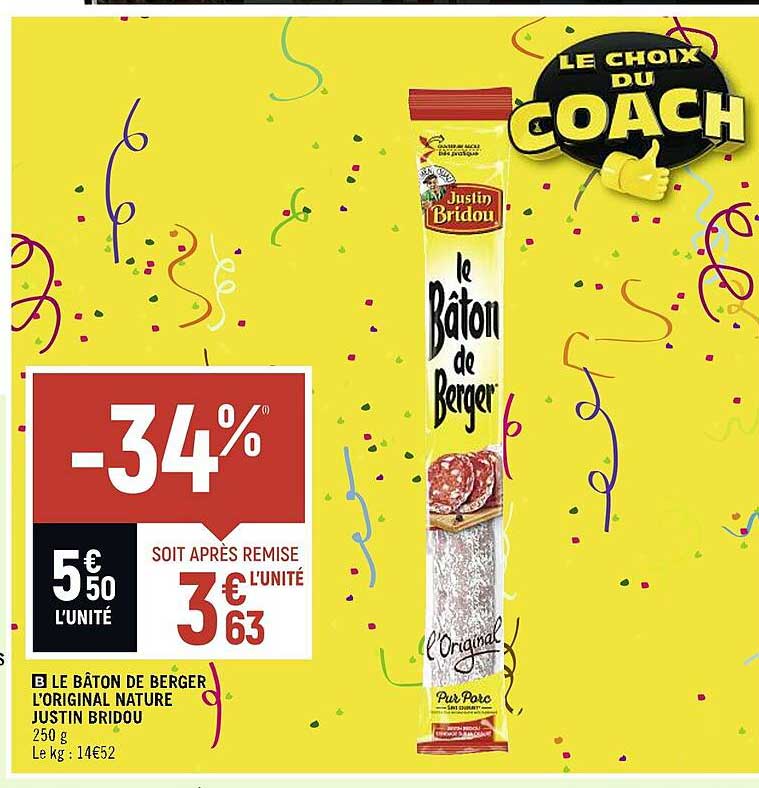 le bâton de berger l'original nature justin bridou