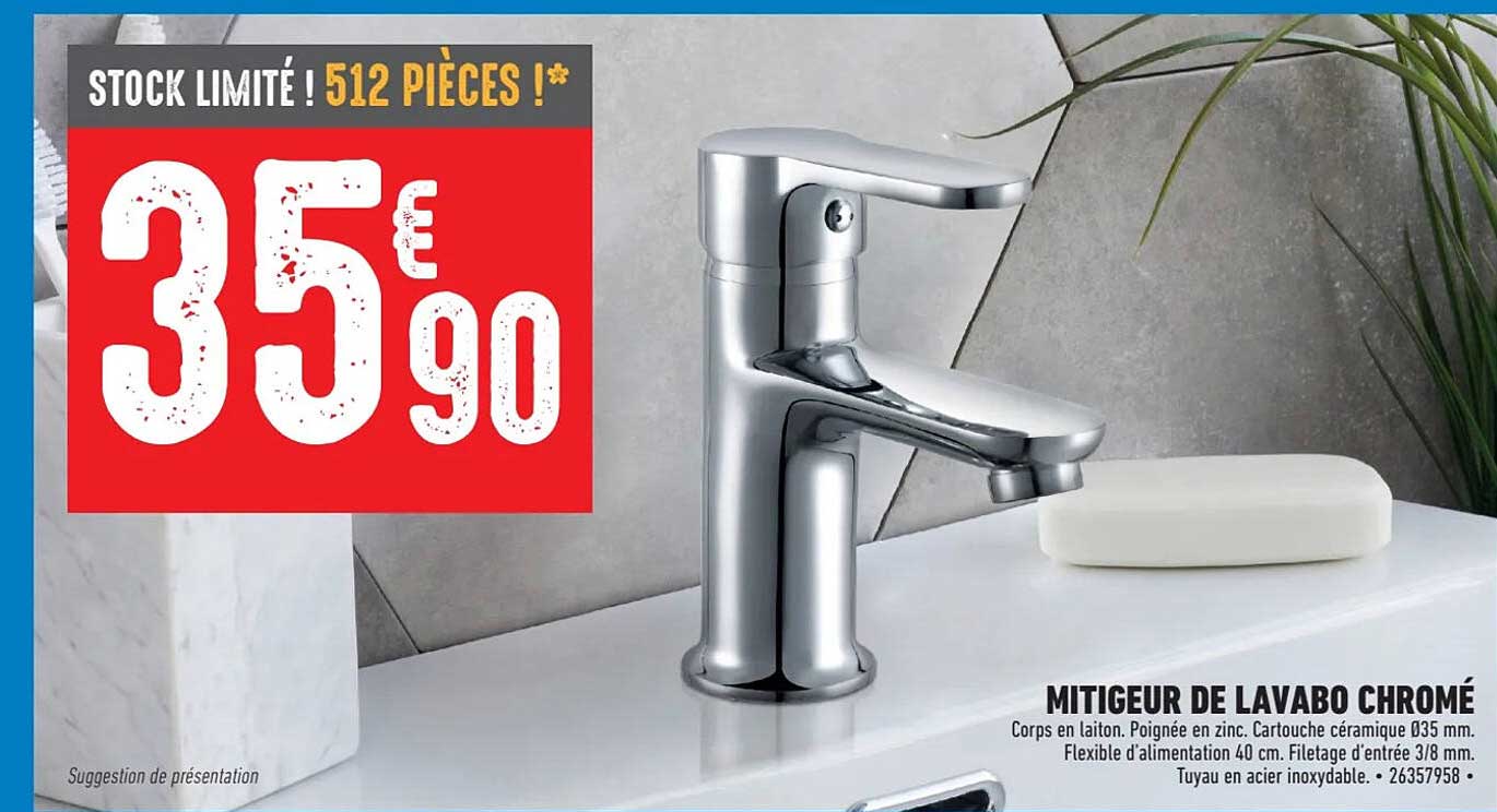 Mitigeur De Lavabo Chromé