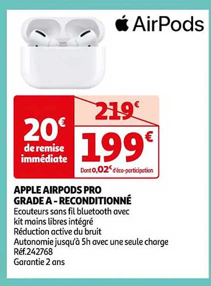 apple airpods pro grade a - reconditionné
