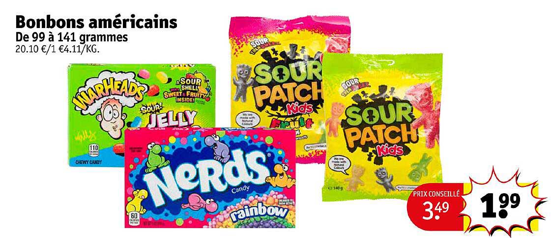 bonbons américains