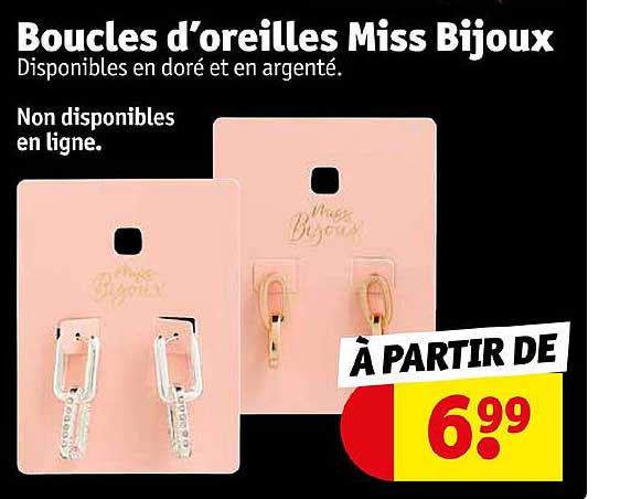 boucles d'oreilles miss bijoux