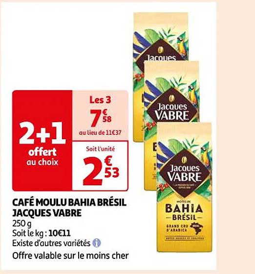 café moulu bahia brésil jacques vabre