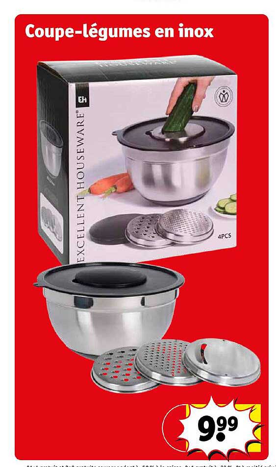 coupe-légumes en inox