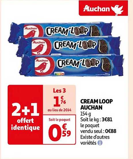 cream loop auchan