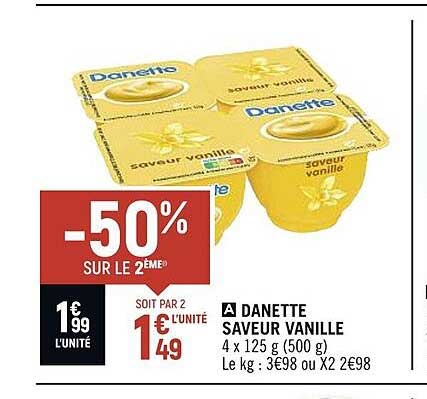 Danette Saveur Vanille