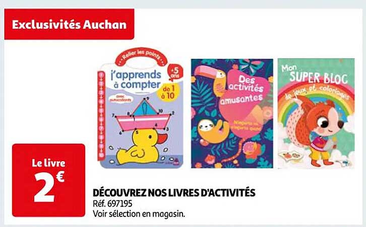 découvrez nos livres d'activités