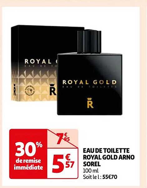 eau de toilette royal gold arno sorel