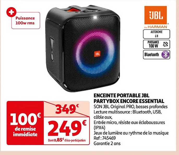 enceinte portable jbl partybox encore essential