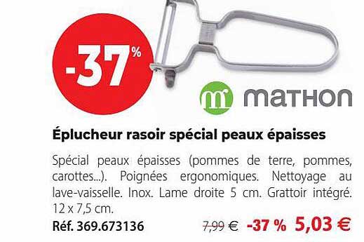 éplucheur rasoir spécial peaux épaisses