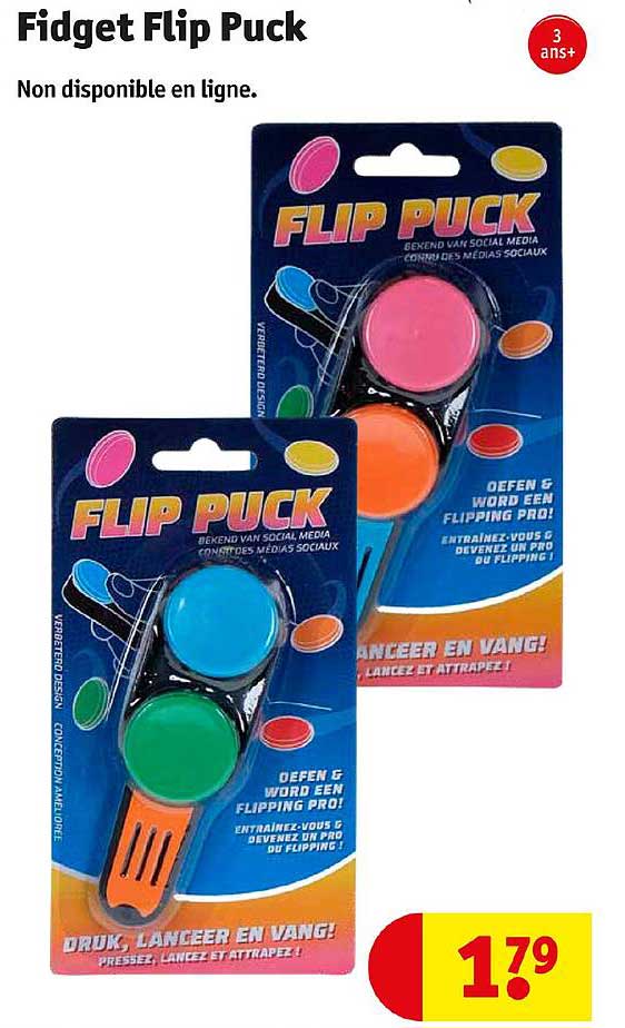 fidget flip puck