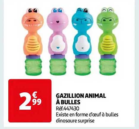 gazillion animal à bulles