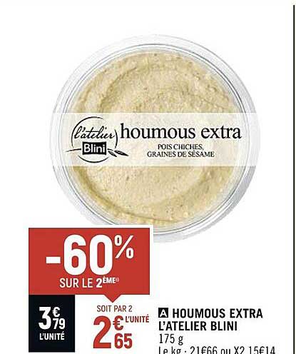 houmous extra l'atelier blini