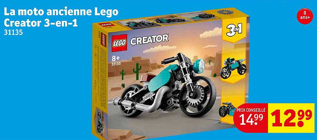 La Moto Ancienne Lego Creator 3-en-1