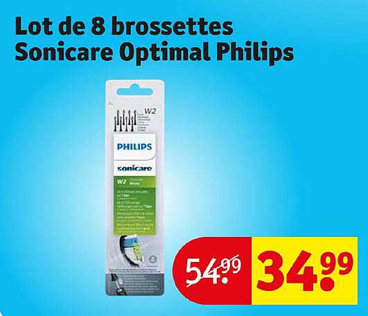 lot de 8 brossettes sonicare optimal philips