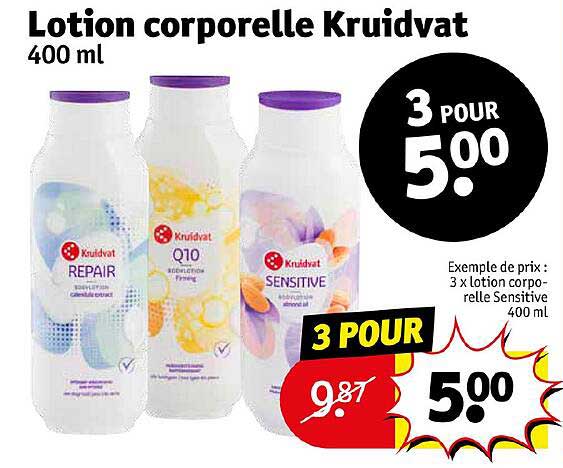 lotion corporelle kruidvat