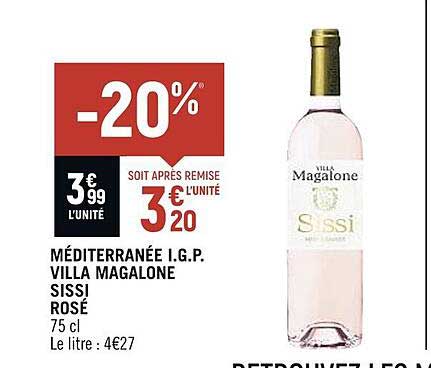 méditerranée i.g.p. villa magalone sissi rosé