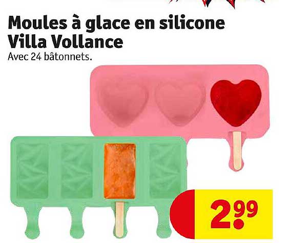moules à glace en silicone villa vollance