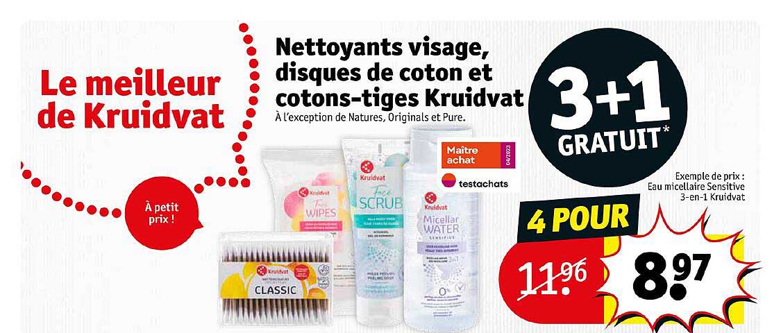 Nettoyants Visage, Disques De Coton Et Cotons-tiges Kruidvat