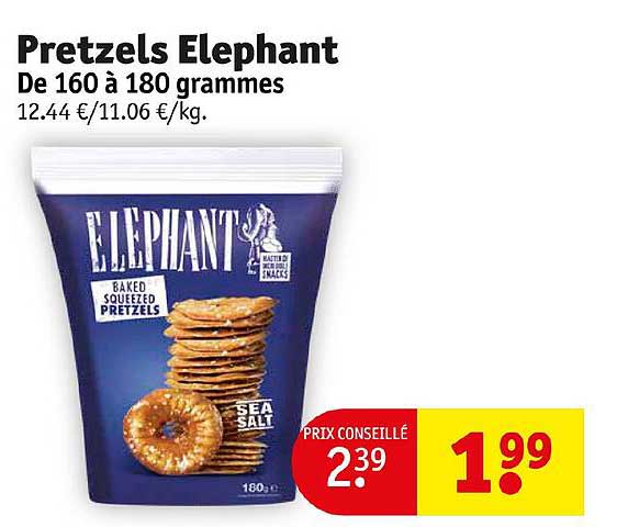 pretzels éléphant