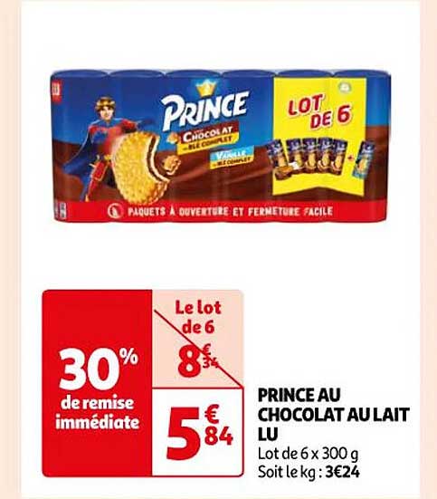 Prince Au Chocolat Au Lait Lu