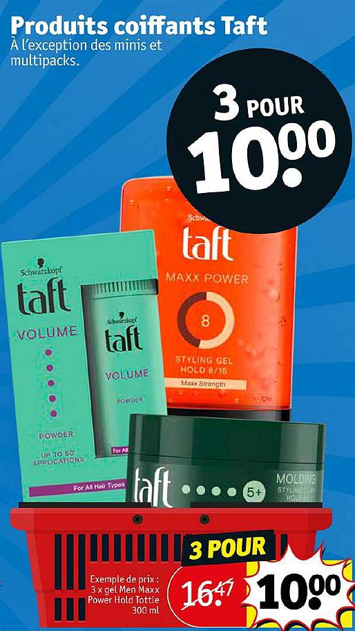 produits coiffants taft