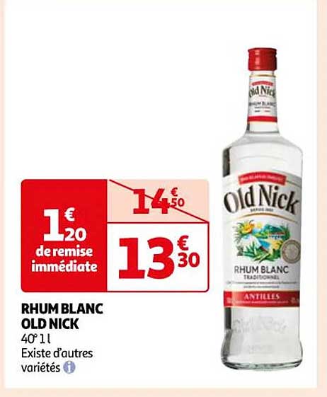 rhum blanc old nick