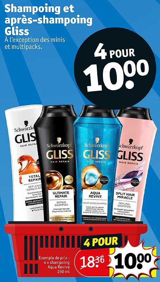 shampoing et après-shampoing gliss