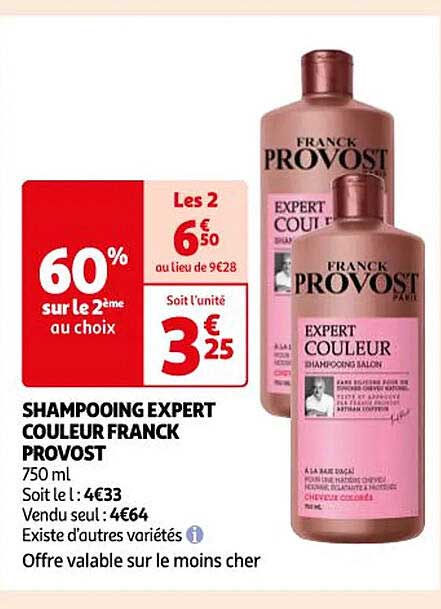 shampooing expert couleur franck provost