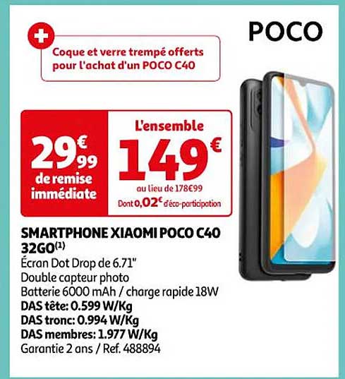 smartphone xiaomi poco c40 32go