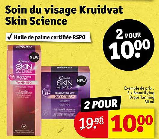 soin du visage kruidvat skin science
