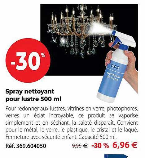 spray nettoyant pour lustre 500ml wenko
