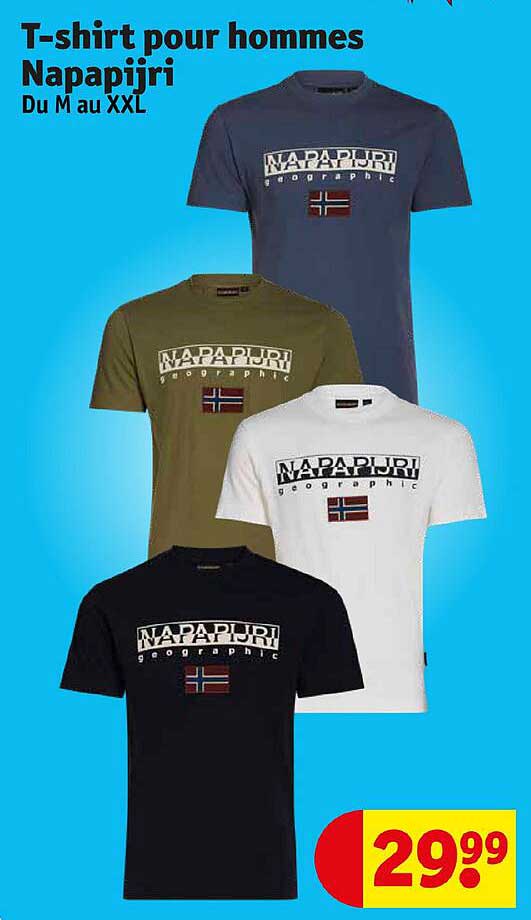 t-shirt pour hommes napapijri