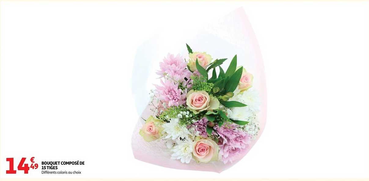 Bouquet composé de 15 tiges