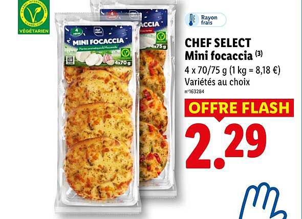 CHEF SELECT Mini focaccia