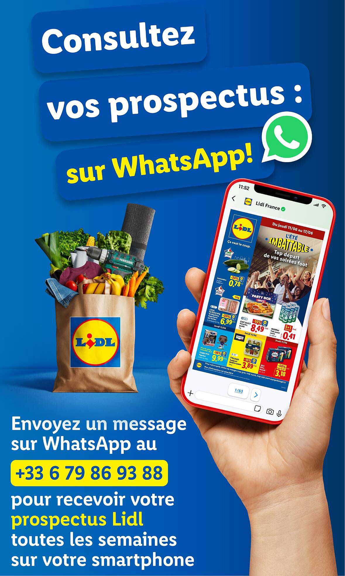 Consultez vos prospectus : sur WhatsApp!